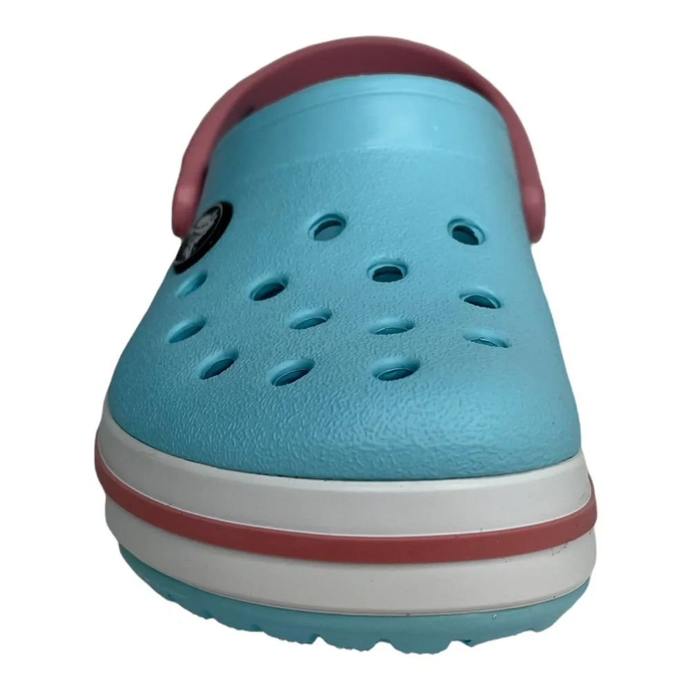 Crocs Toddler Girl's Slip-on Clogs Size 10 Light Blue Sandals‎ Water Friendly